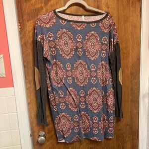 Paisley fall tunic